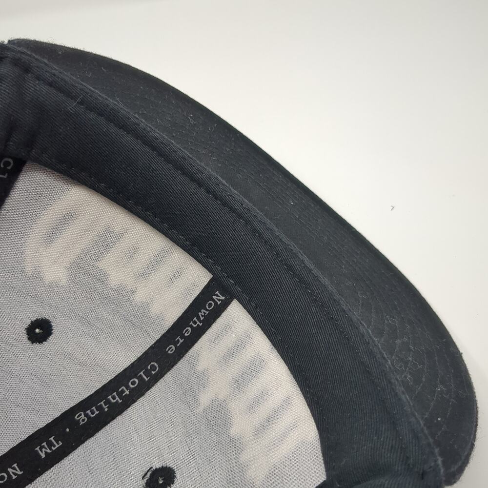 Compton Snapback Hat Black One Size Solid Embroid… - image 8